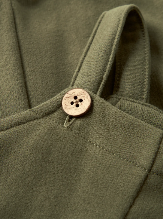 LIL ATELIER LONDON RAN LOOSE SWEAT OVERALL, Selebukse, Winter Moss, grønn - Bilde 4