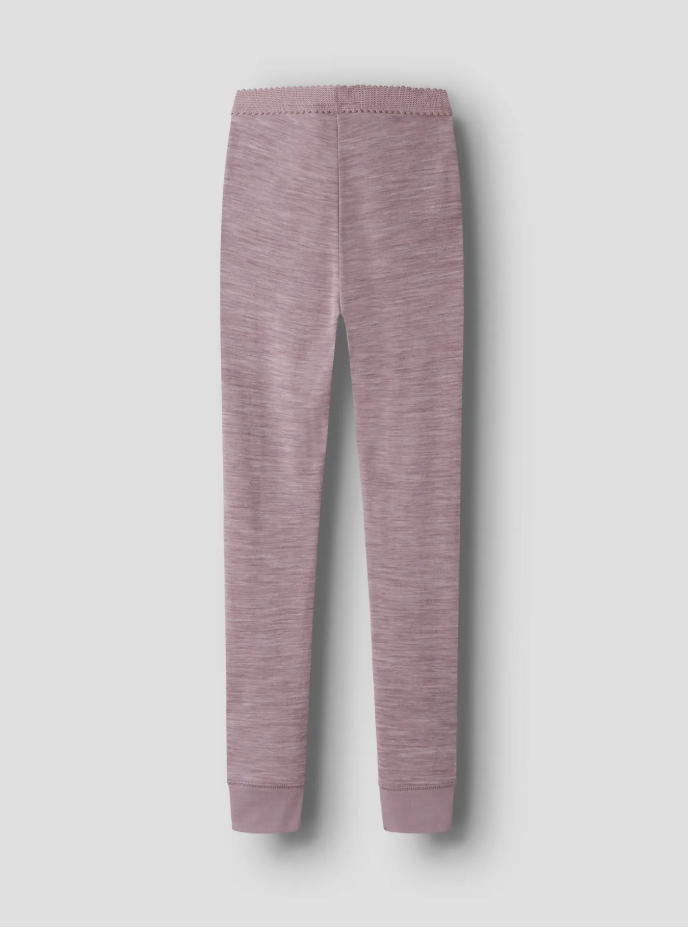 NAME IT WYLA WO/VI LEGGING, Merinoull/ Viskose Longs/ Tights,Toadstool, Rosalilla - Bilde 3