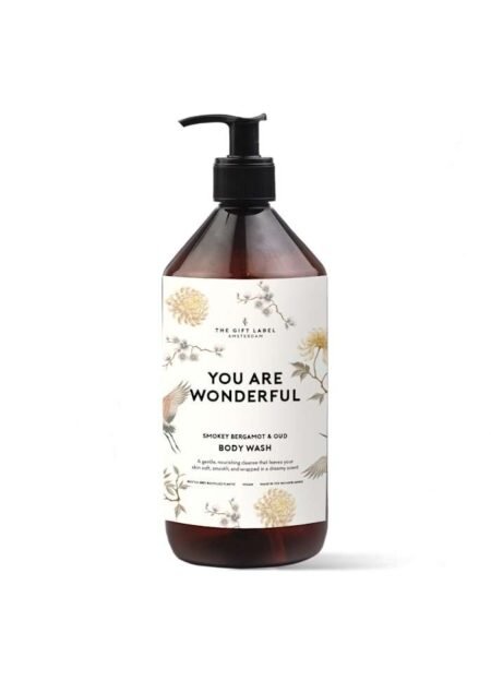 The Gift Label  NEW Body Wash,  You Are Wonderful,  1000ml - FW26 - Røkt bergamott og oud