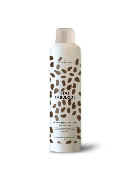 The Gift Label Shower Foam, Dusjskum,- FW26 - Stay Fabulous 200ml, Røkt bergamott og oud