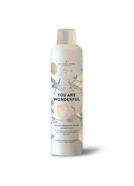 The Gift Label Shower Foam, Dusjskum,- FW26 -  You Are Wonderful, 200ml, Røkt bergamott og oud