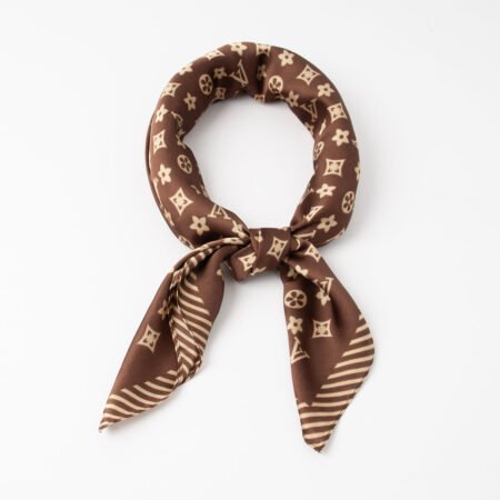 Rosenvinge Lite skjerf med LV print - brun