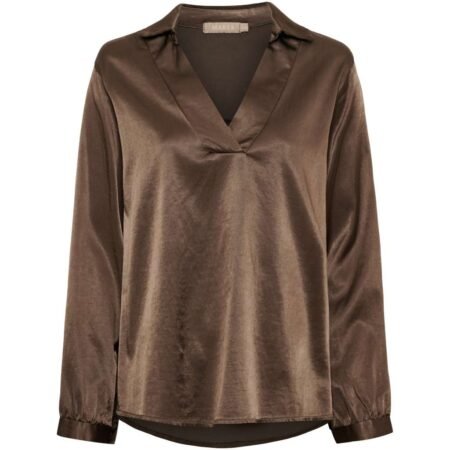 Mdc Amoria Blouse, Bluse, I Viskose , Moro, Brun