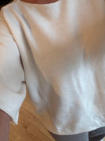 Mdc Sia Knit- Genser,, Viskoseblanding, Panna- Offwhite