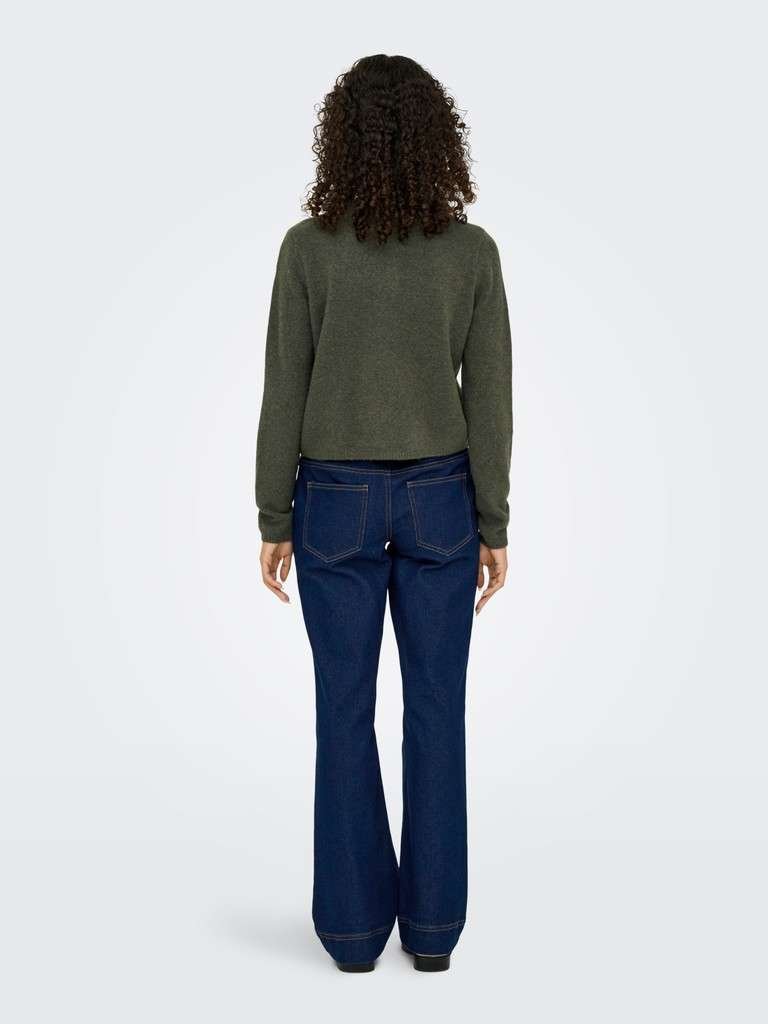 JDY CHLOE L/S CARDIGAN KNT NOOS - Strikket Cardigan, Kambaba MELANGE/Mørk grønn, Xs- Xxl - Bilde 2