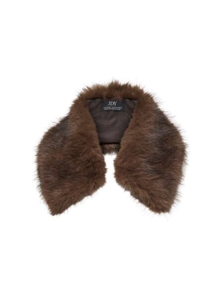 JDY AMY FAUX FUR COLLAR OTW HAB, Fuskepelskrage, Brun, Onesize