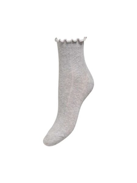 JDY CUTE SOCKS JRS, Sokker, ONE SIZE, Light Grey Melange/Lysegrå Melert