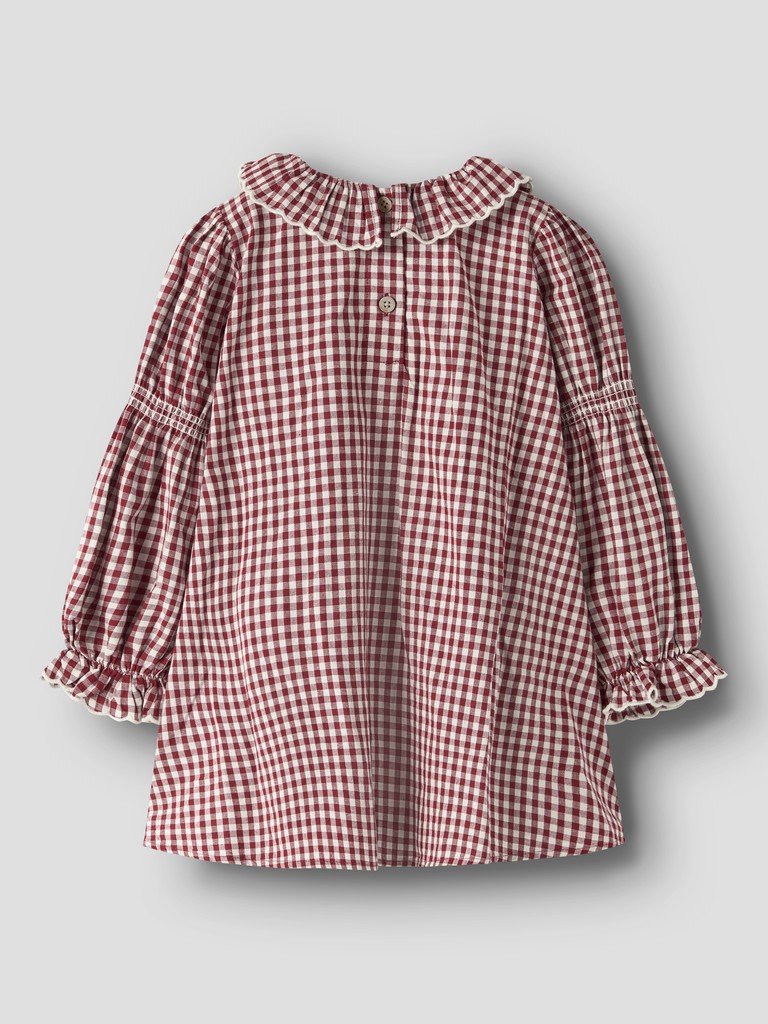 LIL ATELIER, ROANNE LS LOOSE DRESS LIL, Kjole, Biking Red/ Rød - Bilde 3