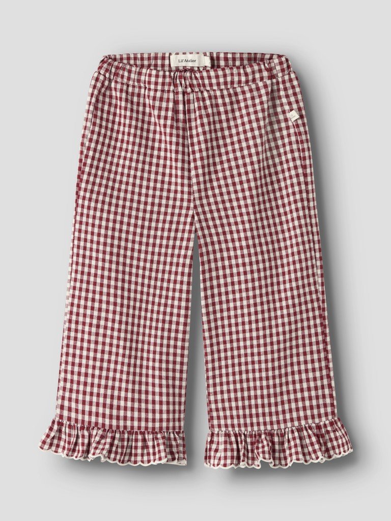 LIL ATELIER, ROANNE LOOSE PANT LIL, Bukse, Biking Red/Rød - Bilde 2