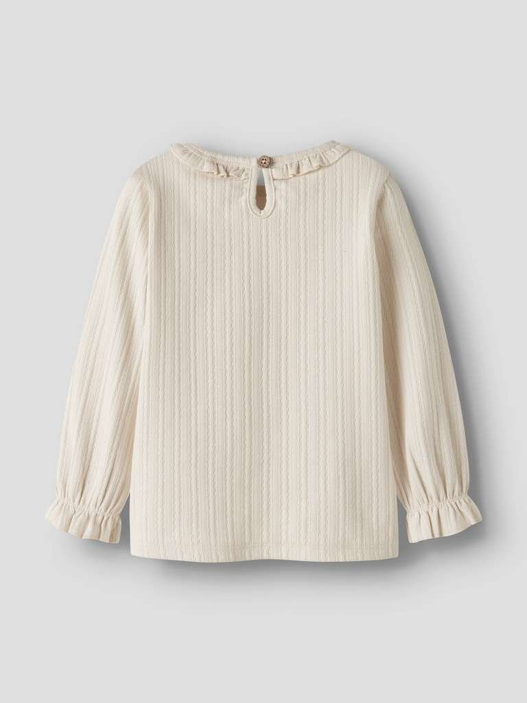 LIL ATELIER, ONELA LS SLIM TOP, Turtledove - Bilde 3
