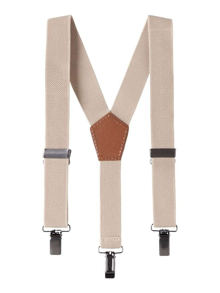 LIL ATELIER HARBOUR BRACES , Bukseseler, Feather Gray, Beige - Bilde 4