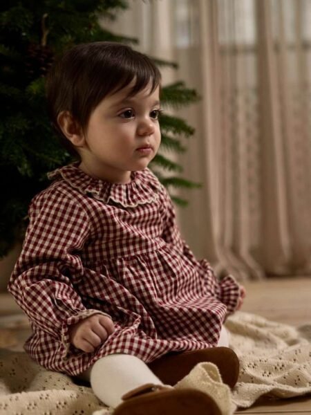 LIL ATELIER, ROANNE LS BODY DRESS LIL, Kjole med body, Biking Red/Rød
