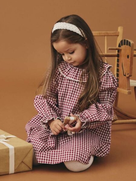 LIL ATELIER, ROANNE LS LOOSE DRESS LIL, Kjole, Biking Red/ Rød