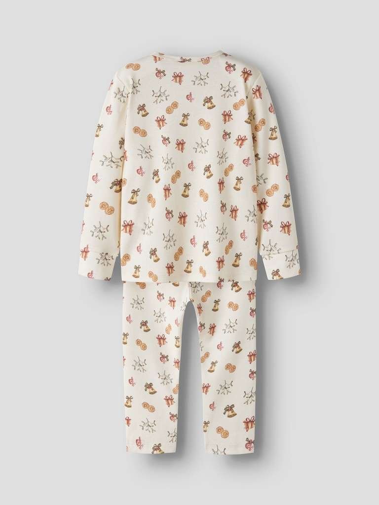LIL ATELIER, LAYO GIT LS NIGHTSET, Julepysj, Turtledove OLD CHRISTMAS - Bilde 3