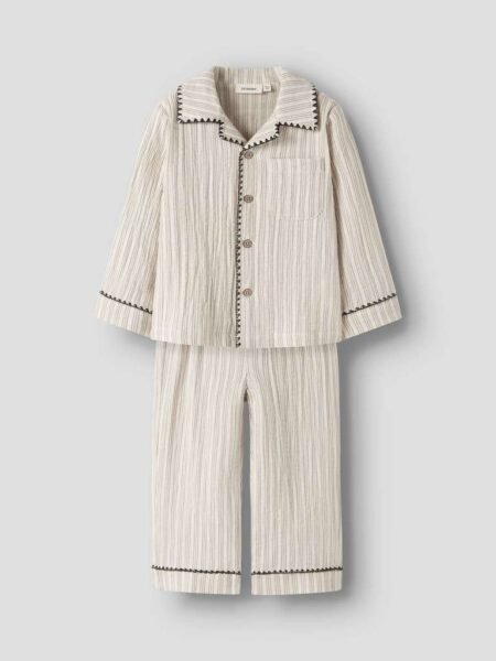 LIL ATELIER, SAGE NUN PYJAMAS SET, Turtledove MULLED BASIL, Pysjamas