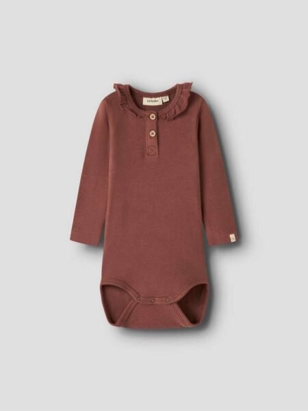 LIL ATELIER THORO HOU LS SLIM BODY, Mahogany