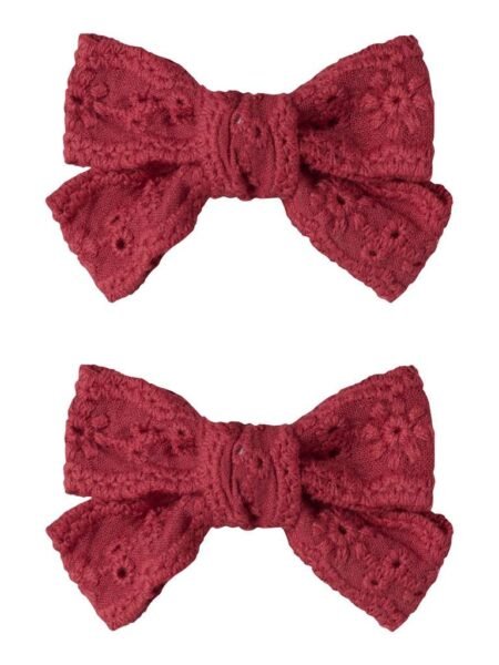 LIL ATELIER, ACC-RISA 2P HAIR CLIPS LIL, Hårspenner 2 pk, Biking Red/Rød
