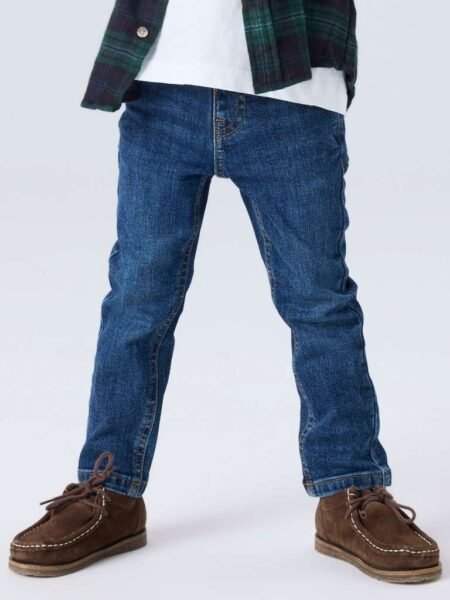 NAME IT SILAS SLIM JEANS 8809-MD TB, Dongeribukse, Dark Blue Denim, Mørk Blå Denim, 2- 6 år