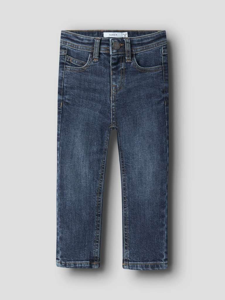 NAME IT SILAS SLIM JEANS 8809-MD TB, Dongeribukse, Dark Blue Denim, Mørk Blå Denim, 2- 6 år - Bilde 4