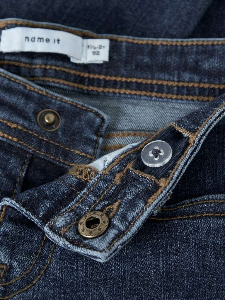 NAME IT SILAS SLIM JEANS 8809-MD TB, Dongeribukse, Dark Blue Denim, Mørk Blå Denim, 2- 6 år - Bilde 5