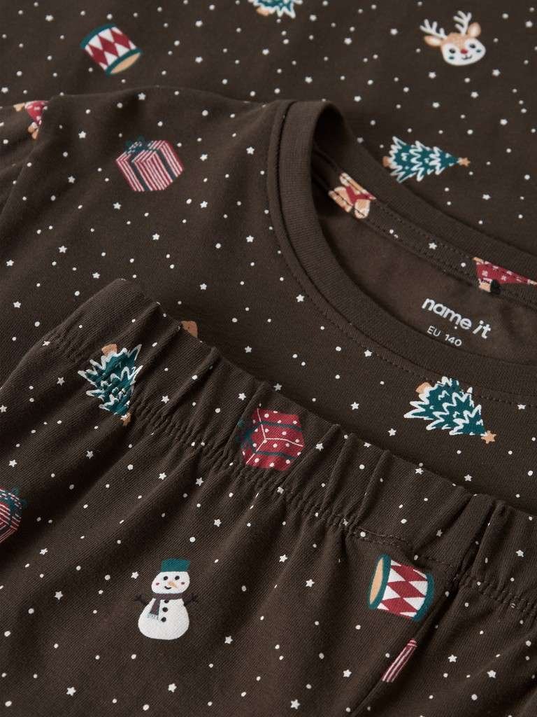 NAME IT, VISMAS LS NIGHTSET, JULEPYSJ, UNISEX, BARN STR.116-152, Delicioso_Christmas - Bilde 2