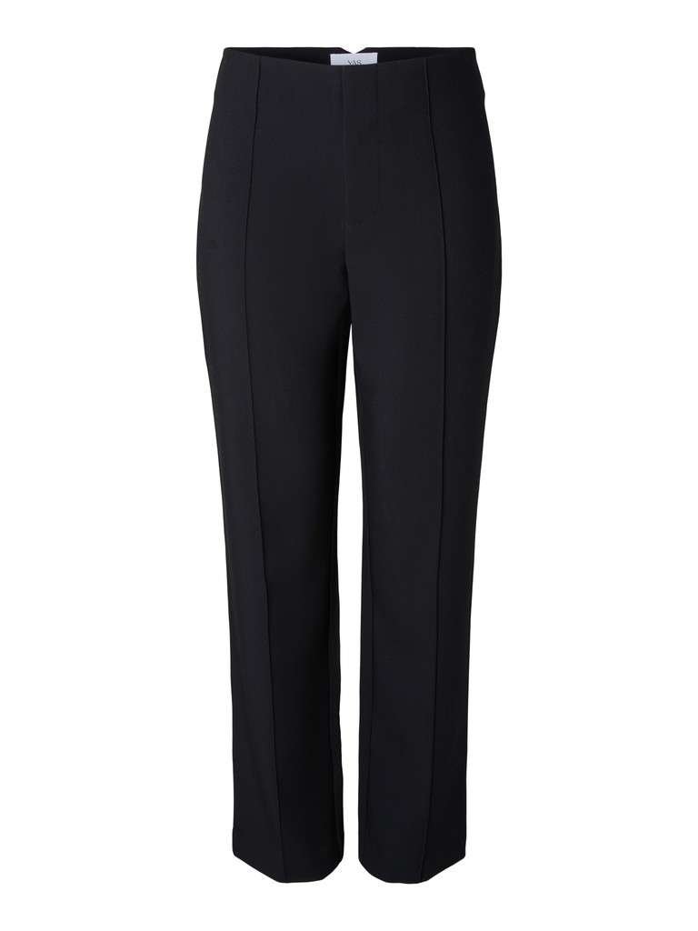 YAS FELLY MW PANT S. Bukse, Black, Sort - Bilde 5