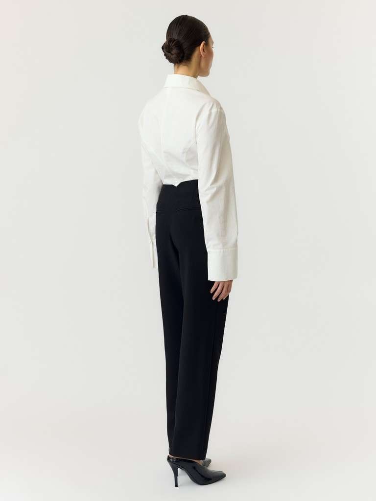 YAS FELLY MW PANT S. Bukse, Black, Sort - Bilde 6
