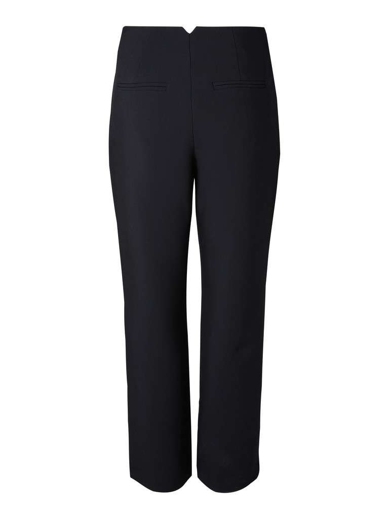 YAS FELLY MW PANT S. Bukse, Black, Sort - Bilde 3