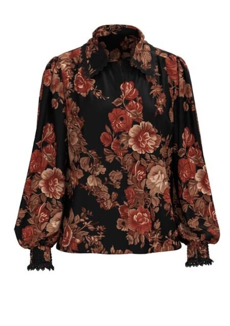 YAS TILERA LS SHIRT S. NOOS, Bluse, Black LOUMU